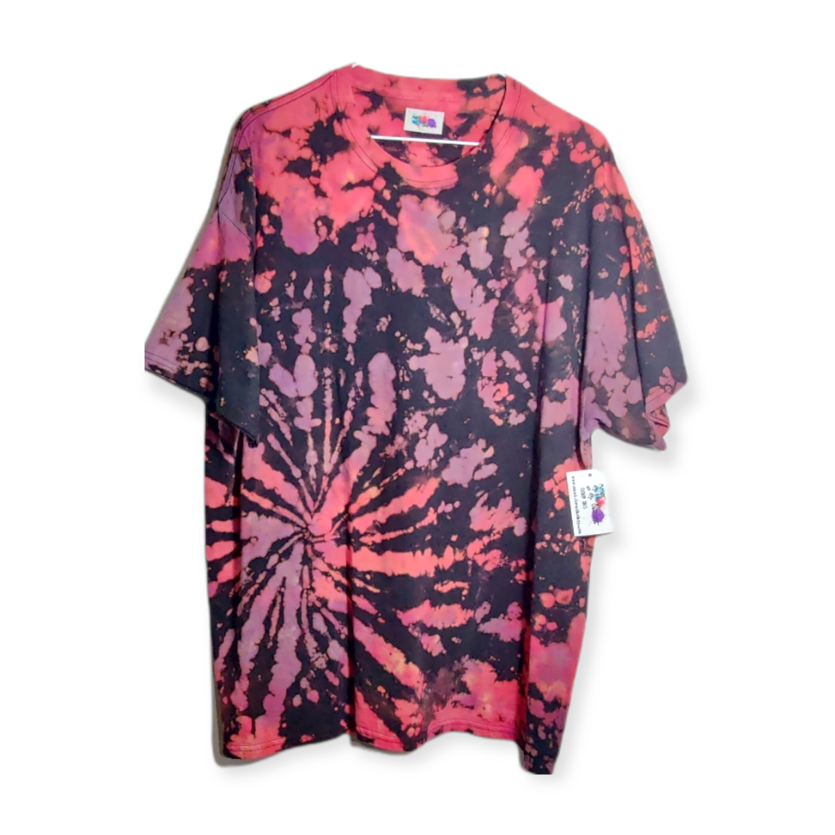 Bleach tie discount dye pink shirt