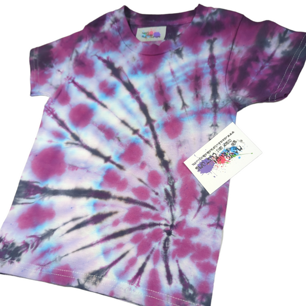 Good Vibes Spiral Tie Dye T-shirt 2T-3T