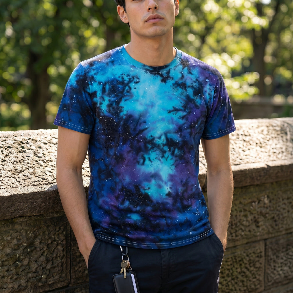 Blue Sky Galaxy Tie Dye T-shirt