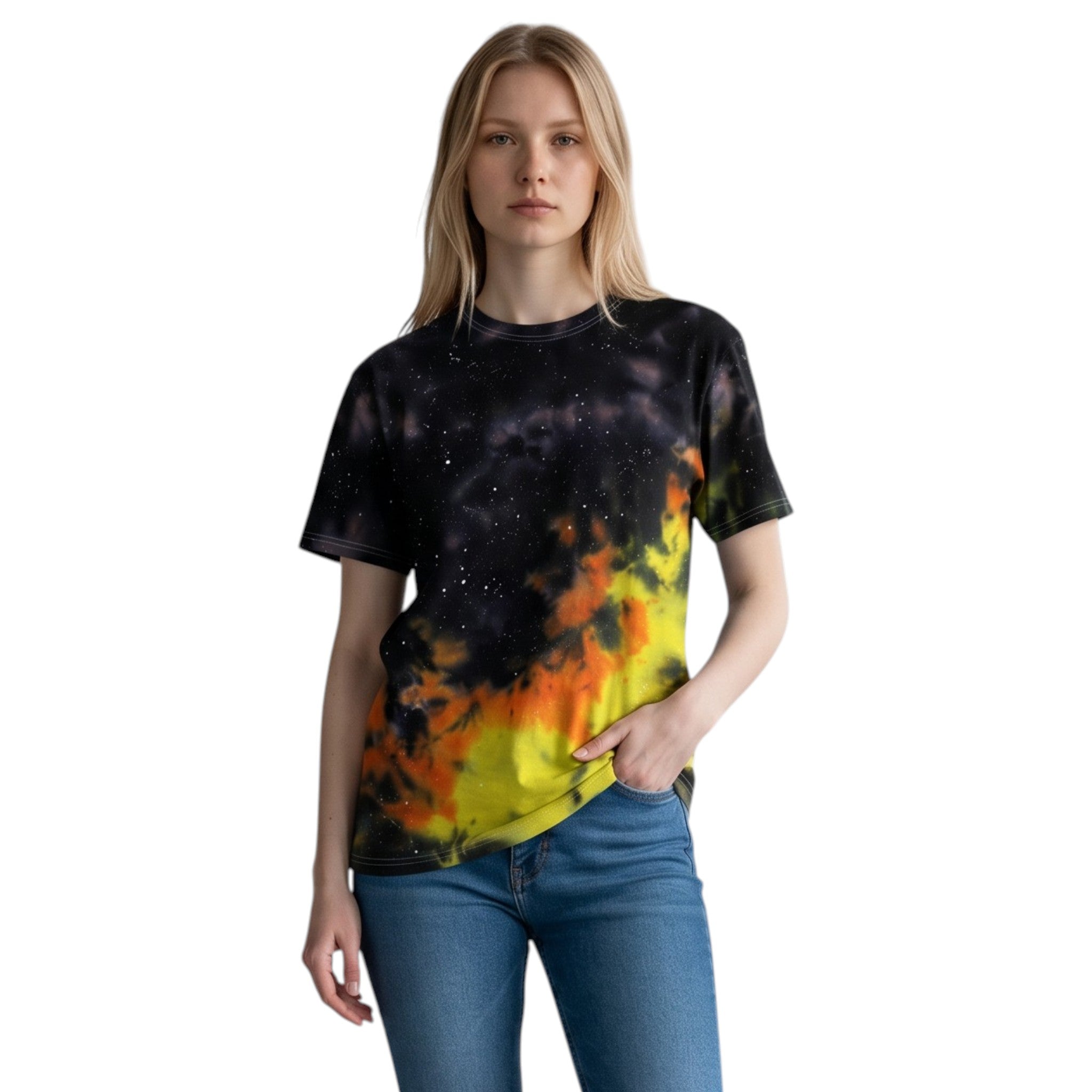 Sun Burst Galaxy Tie Dye T-shirt