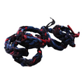 4th of July Hand Knit Tie Dye Bracelet
