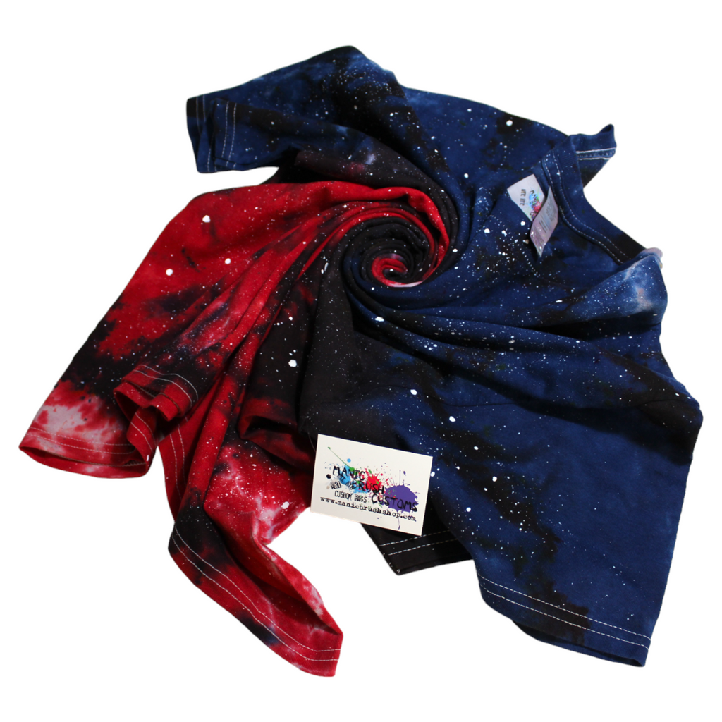 Red, White & Blue Galaxy Tie Dye T-shirt