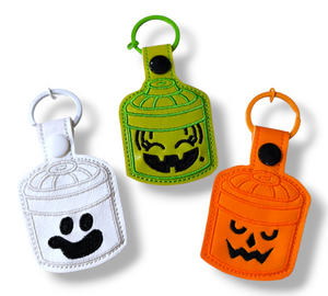 Halloween Bucket Snap Tab Keychain