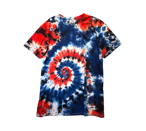 Red, White & Blue Galaxy Tie Dye T-shirt