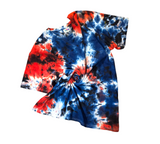 Red, White & Blue Galaxy Tie Dye T-shirt