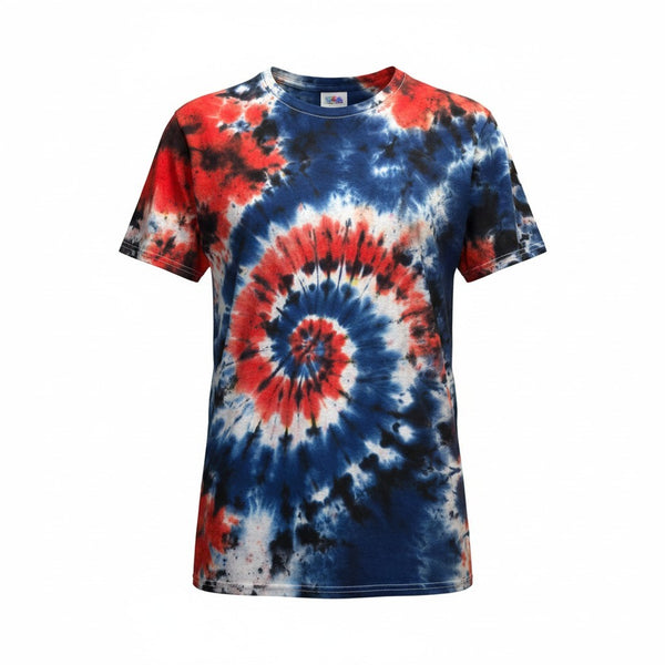 Red, White & Blue Galaxy Tie Dye T-shirt