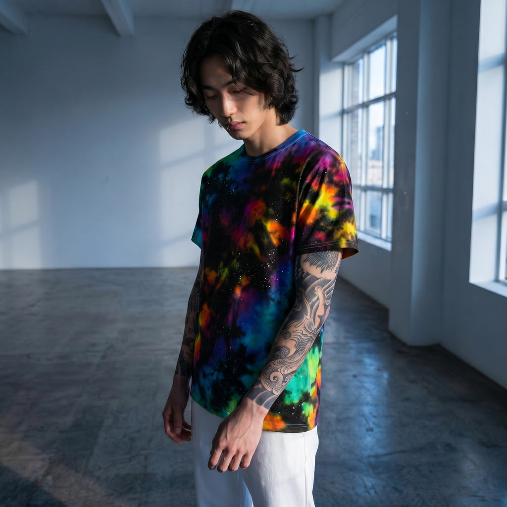 Reverse Rainbow Galaxy Tie Dye T-shirt