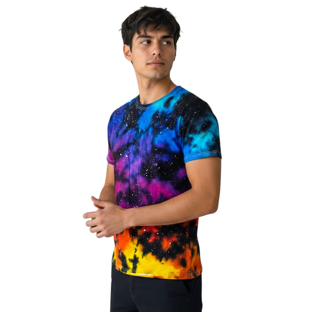 Deep Space Rainbow Galaxy Tie Dye T-shirt
