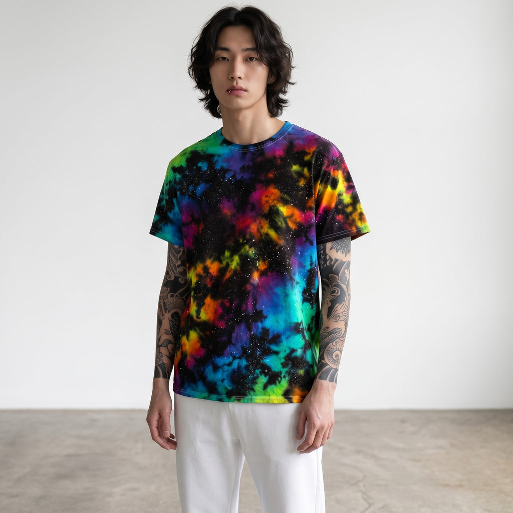 Reverse Rainbow Galaxy Tie Dye T-shirt
