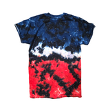 Red, White & Blue Galaxy Tie Dye T-shirt