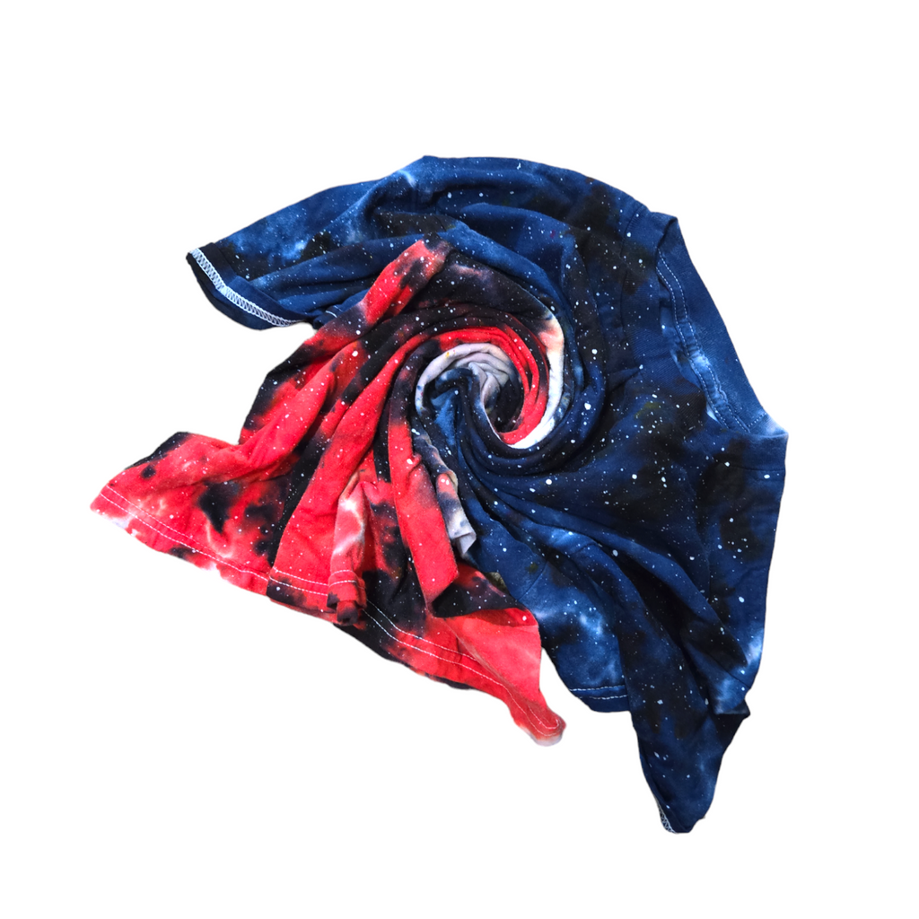 Red, White & Blue Galaxy Tie Dye T-shirt