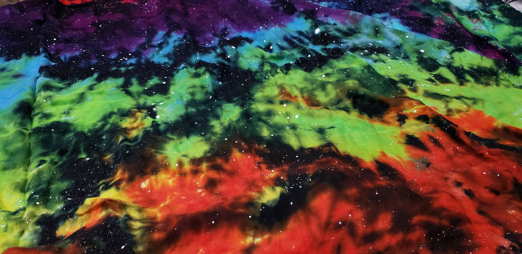 Rainbow Galaxy Bamboo Blanket ( Swaddle)