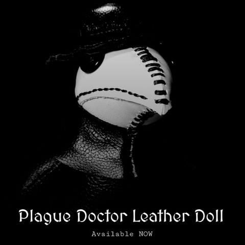 Plague Doctor Leather Doll