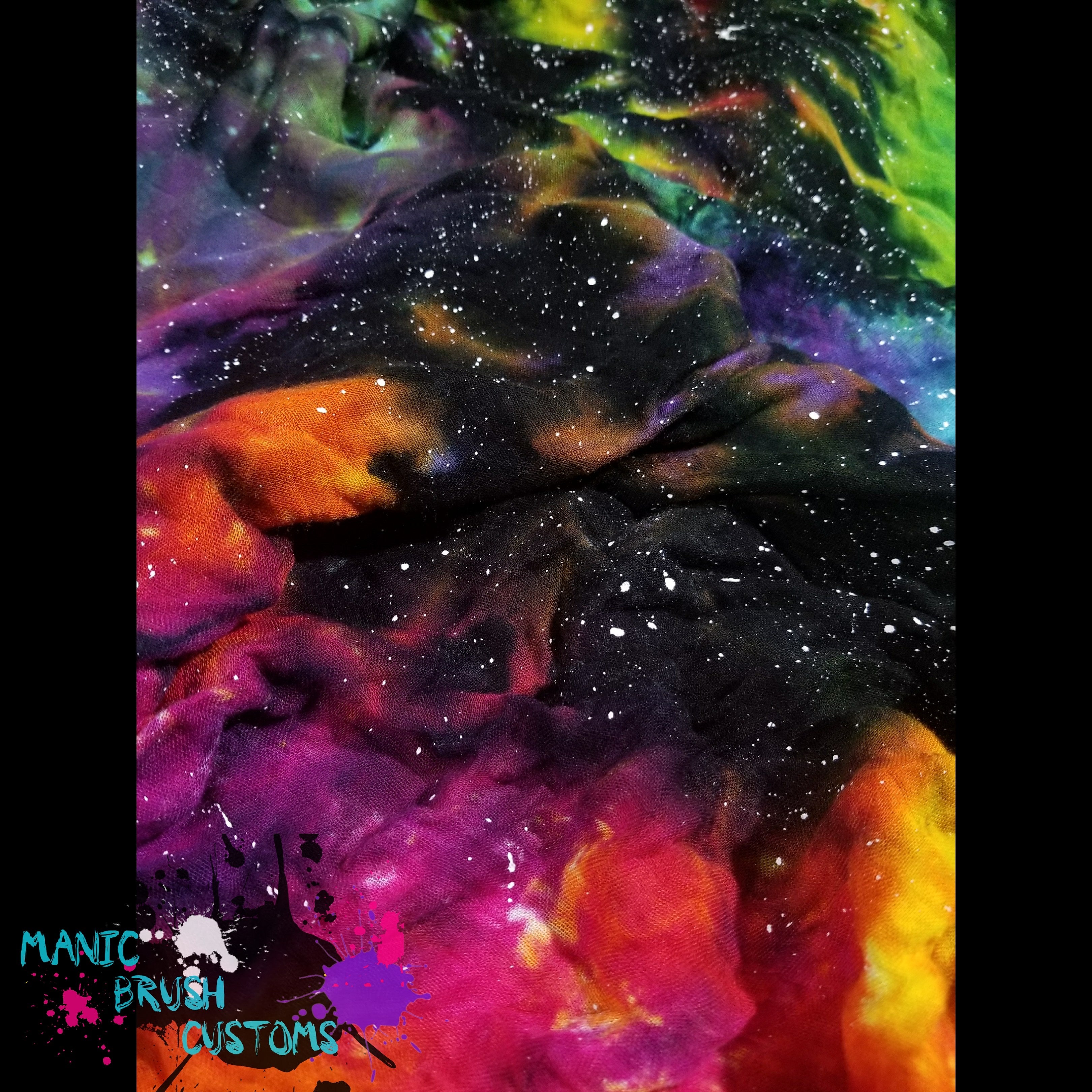 Rainbow Galaxy Bamboo Blanket ( Swaddle)