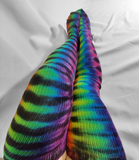 Tie Dye Thigh High Socks Rainbow