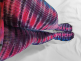 Tie Dye Thigh High Socks Pink Hottie