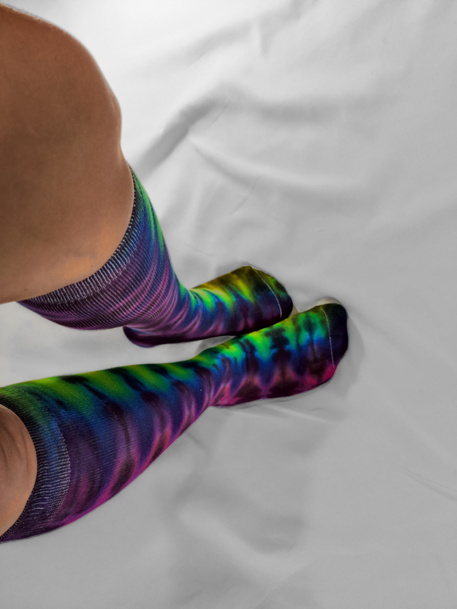 Tie Dye Knee High Socks