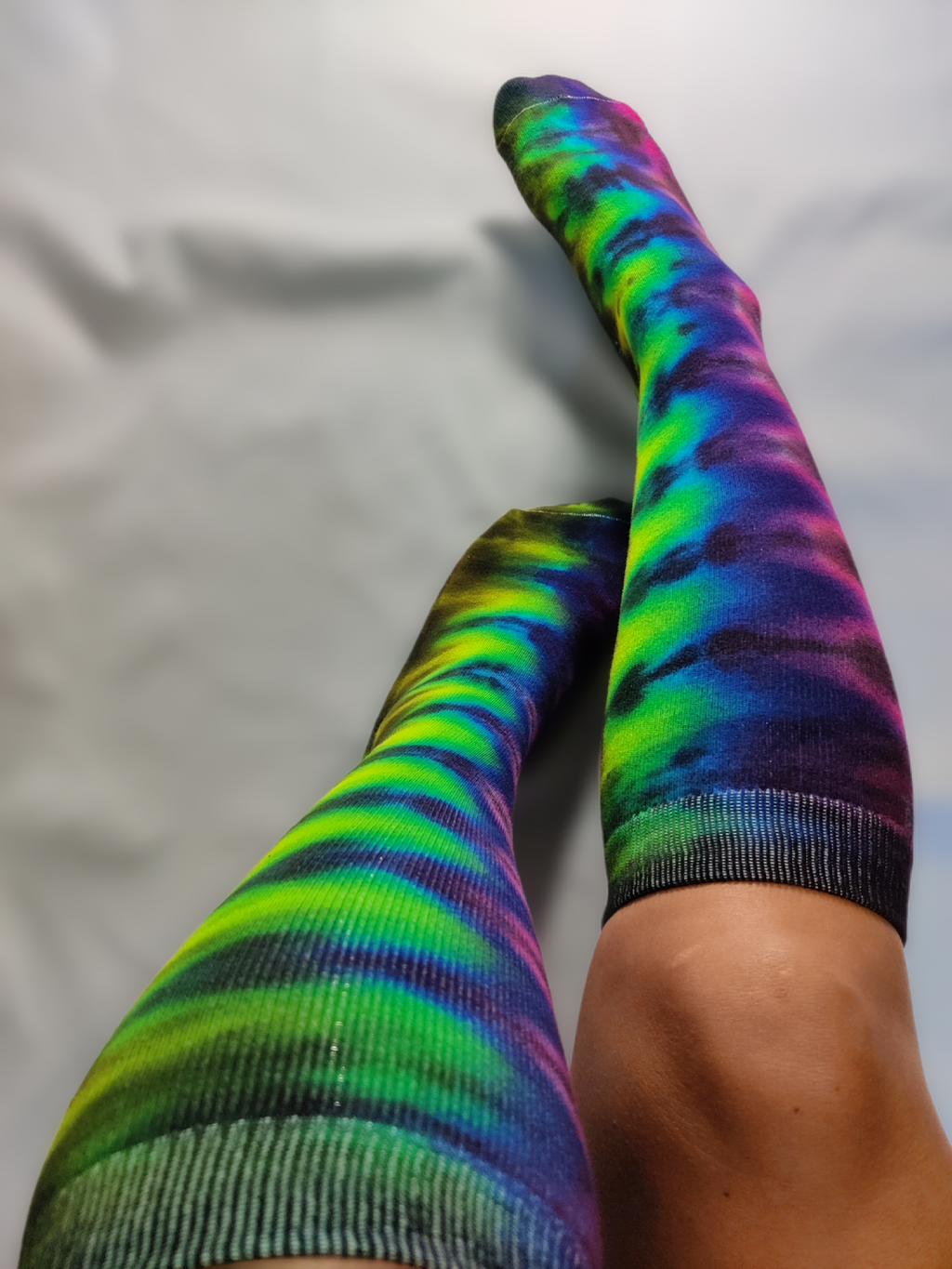 Tie Dye Knee High Socks