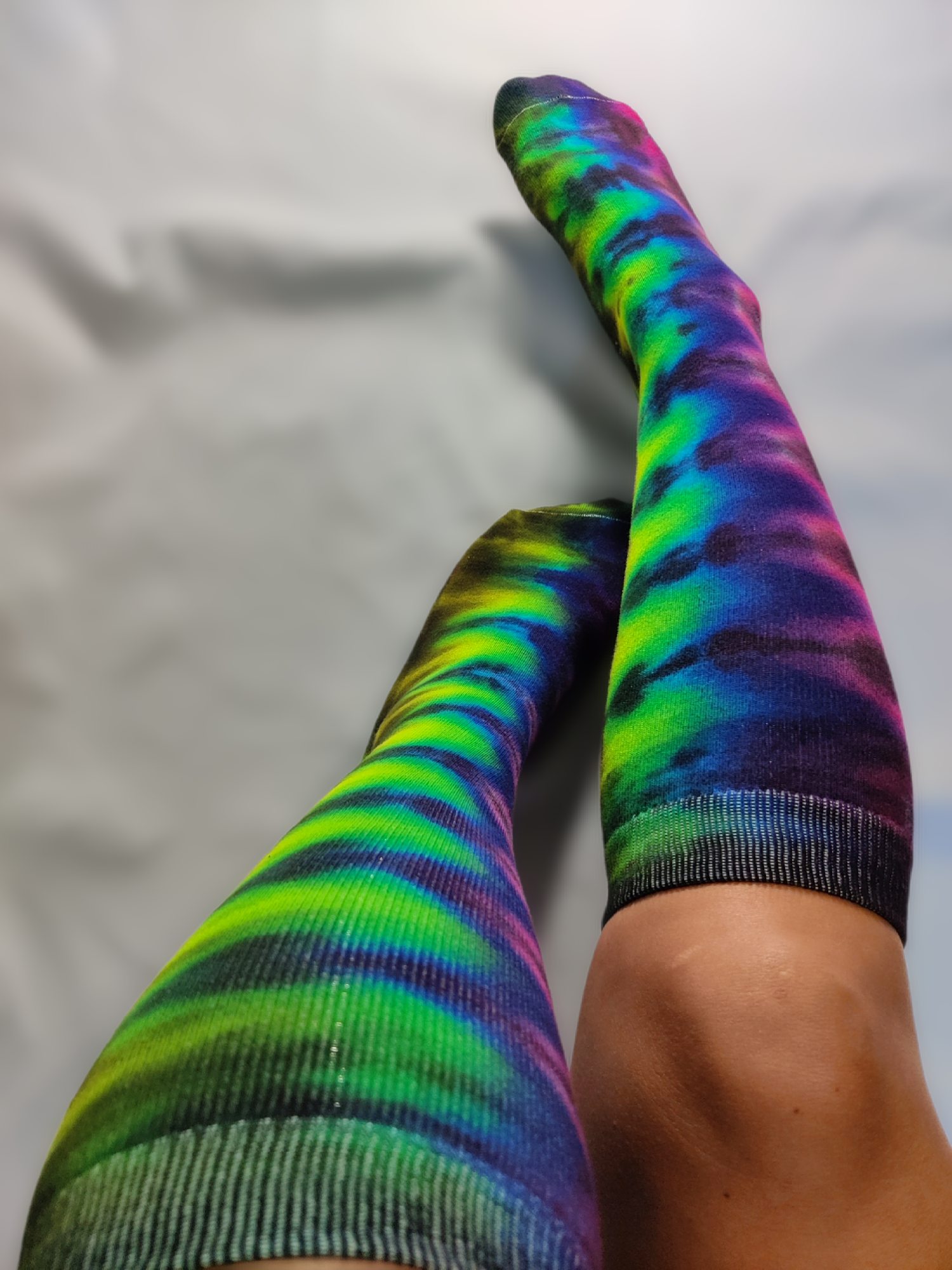Tie Dye Knee High Socks