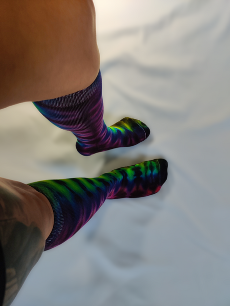 Tie Dye Knee High Socks