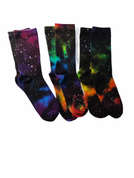Tie Dye Galaxy Crew Socks
