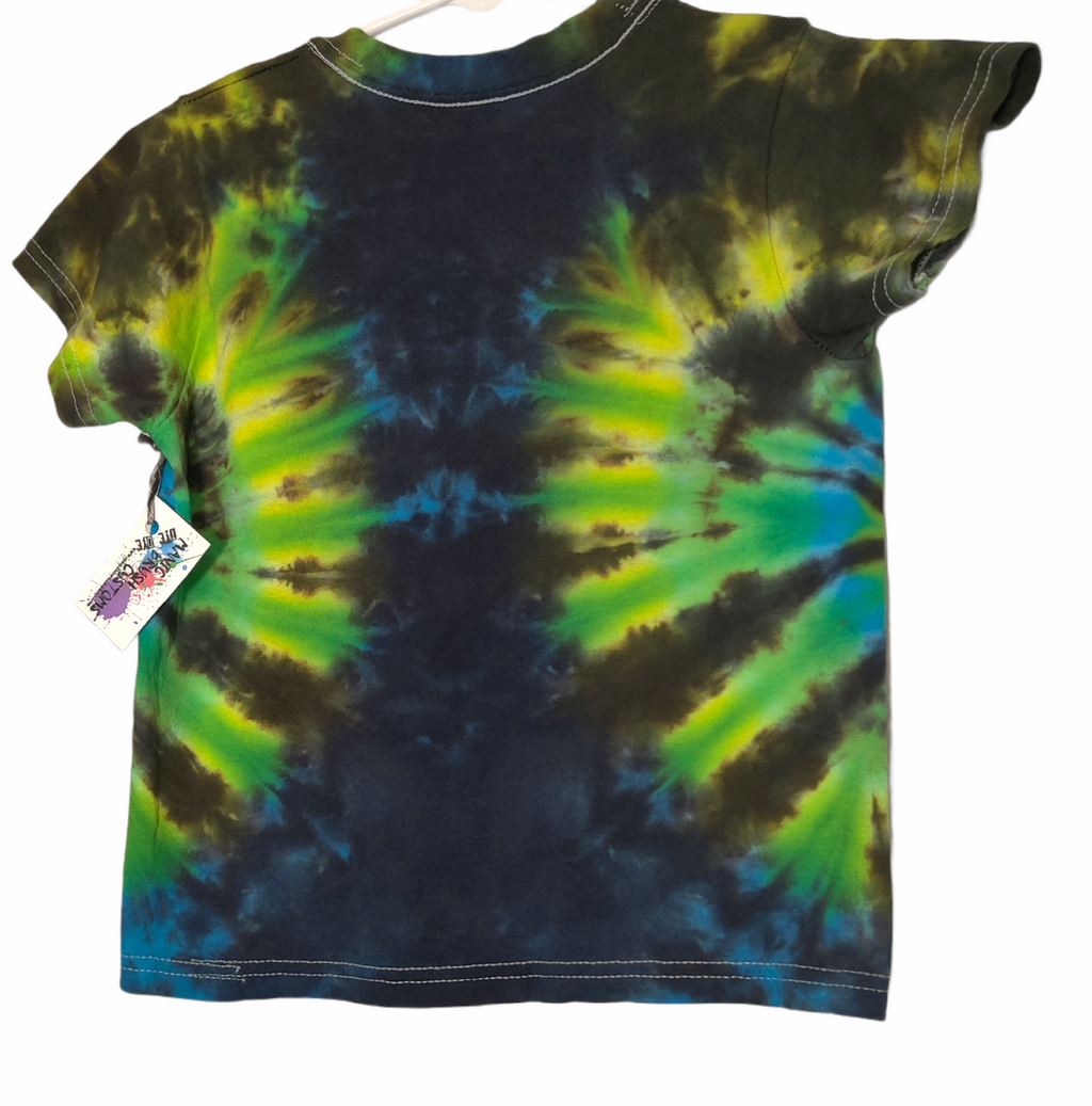 Kids Double Spiral Tie Dye T-shirt XS