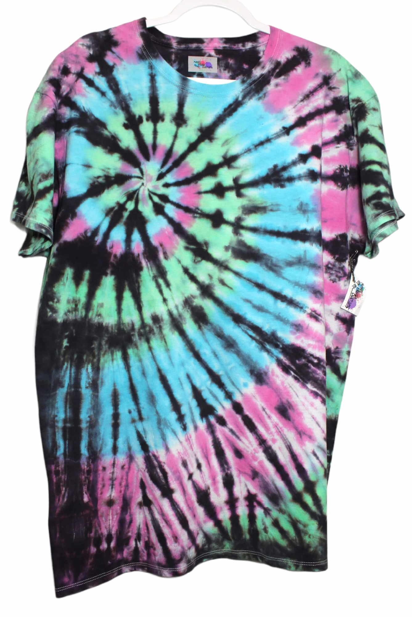 Cotton Candy Spiral Tie Dye T-Shirt XL