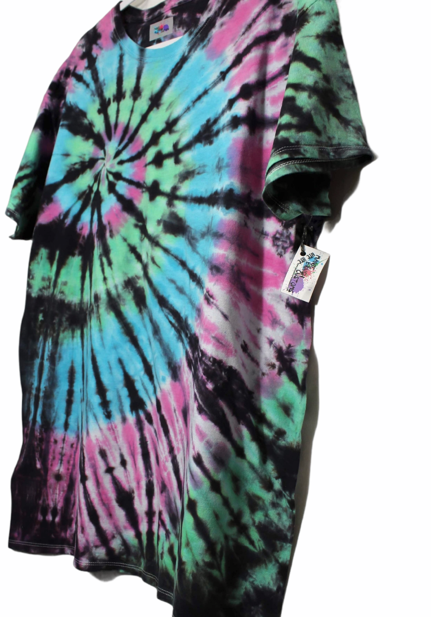 Cotton Candy Spiral Tie Dye T-Shirt XL