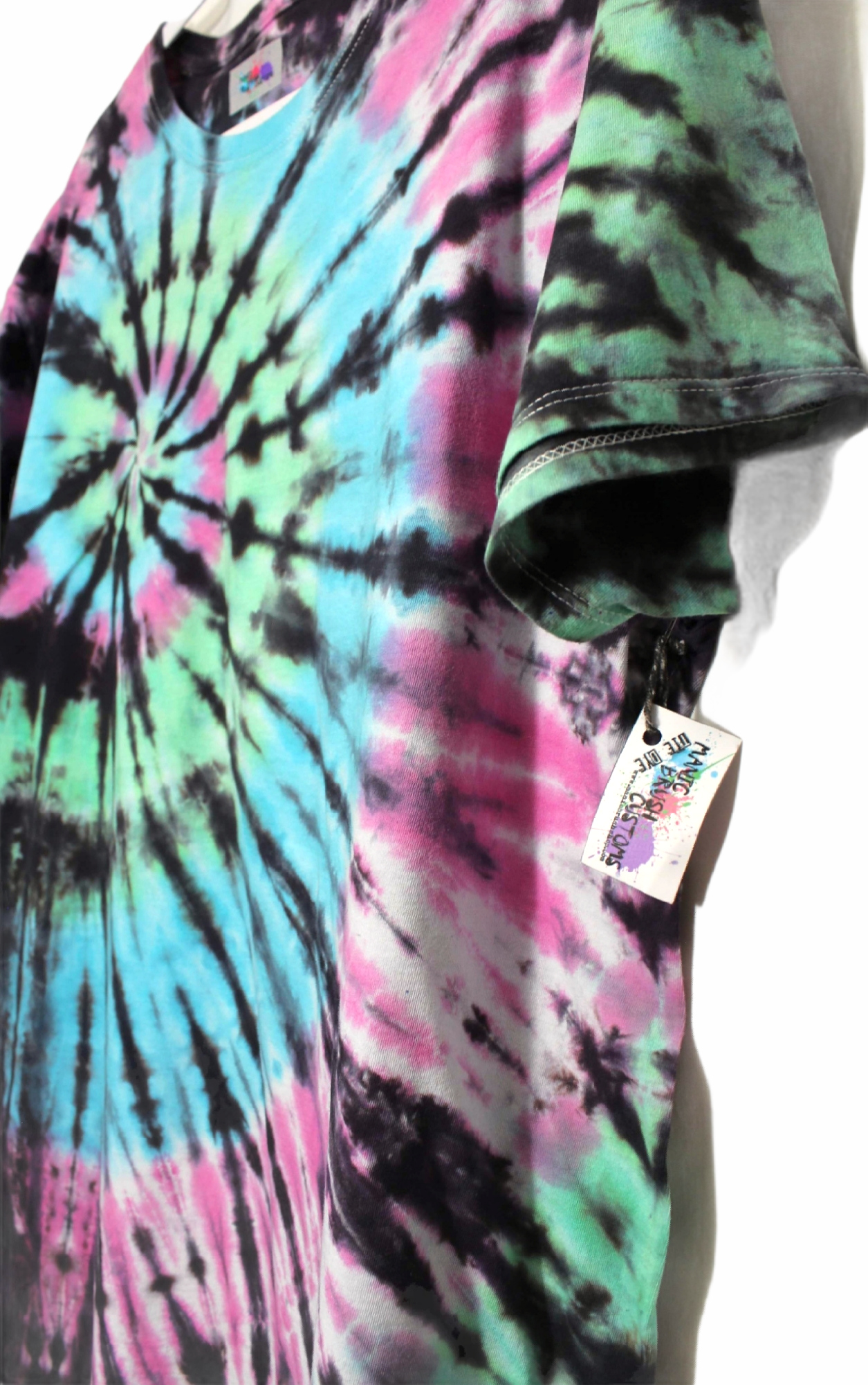 Cotton Candy Spiral Tie Dye T-Shirt XL