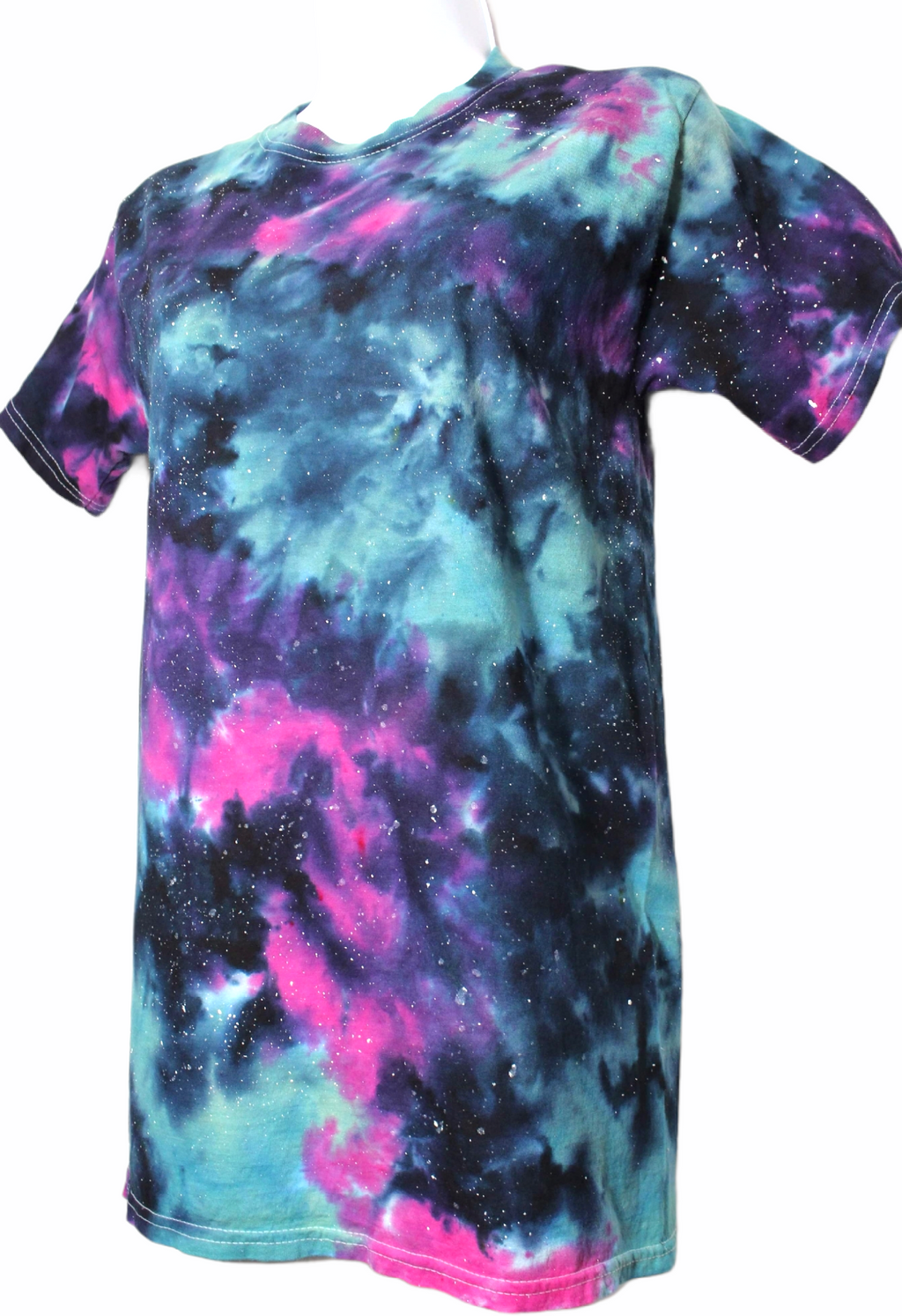 Aqua Galaxy Tie Dye T-shirt SMALL