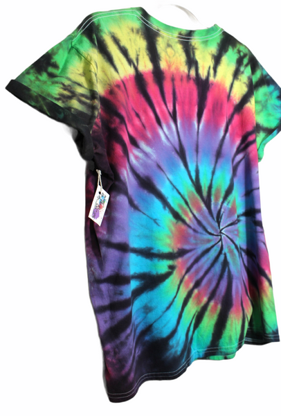 Rainbow Spiral Tie Dye T-Shirt Large