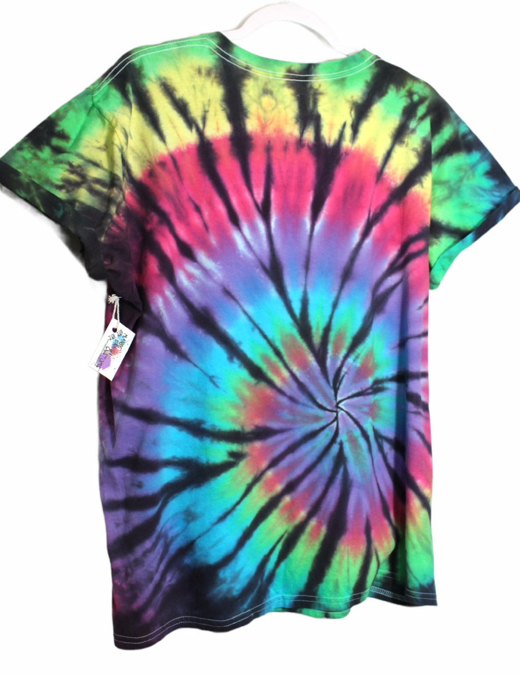 Rainbow Spiral Tie Dye T-Shirt Large