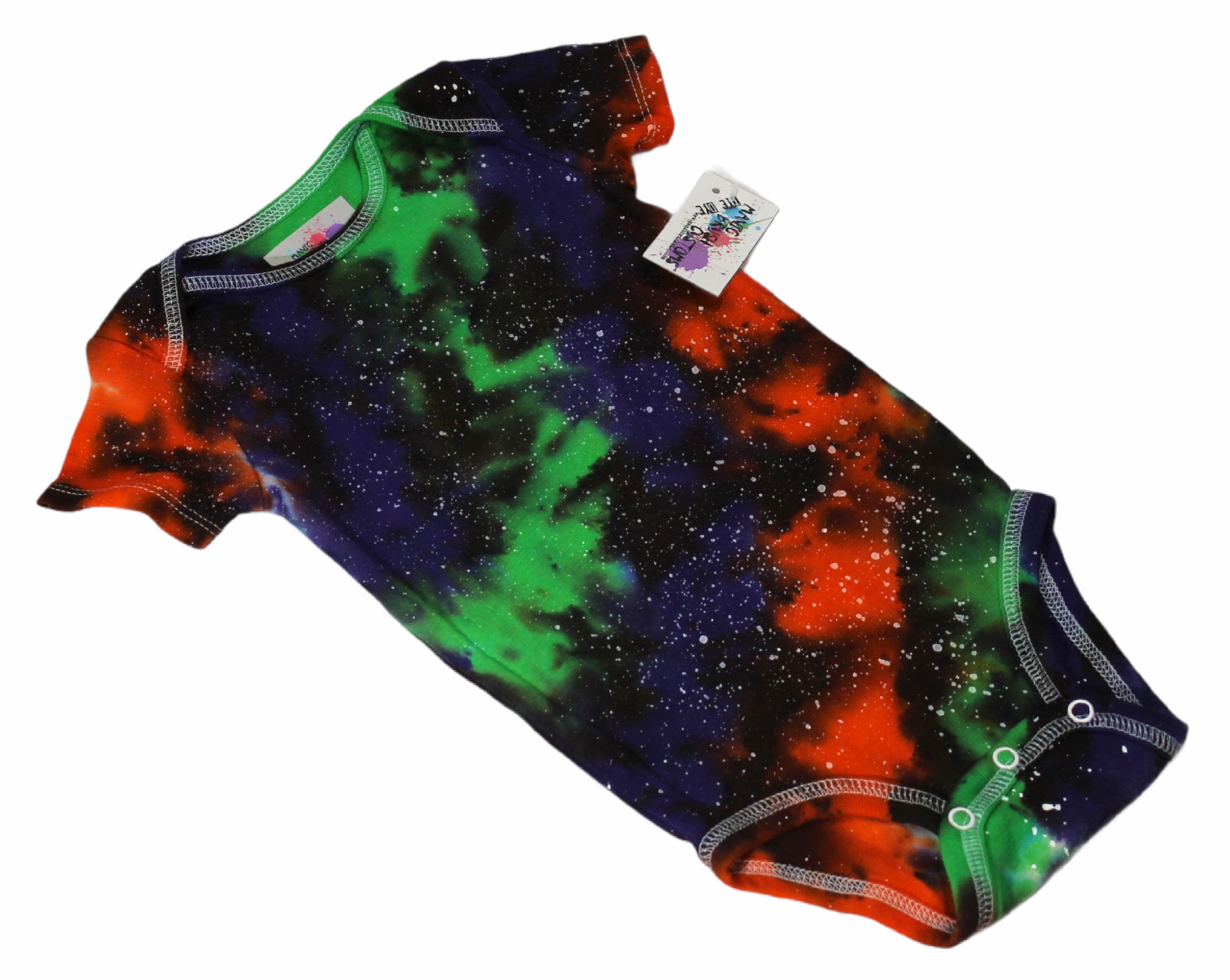 Fright Galaxy Tie Dye Onesie 12 Months