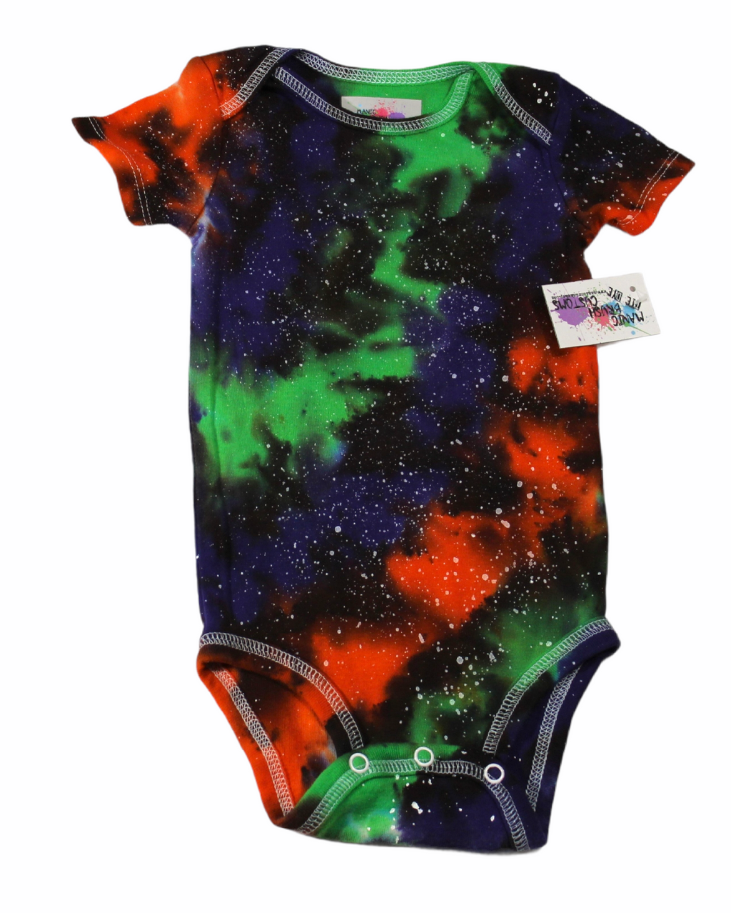 Fright Galaxy Tie Dye Onesie 12 Months