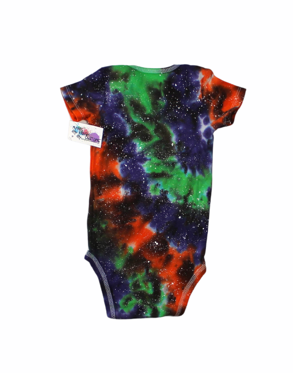 Fright Galaxy Tie Dye Onesie 12 Months