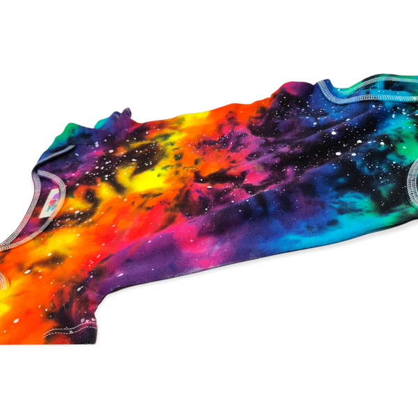 Reverse Rainbow Galaxy Tie Dye Onesie 24 Months