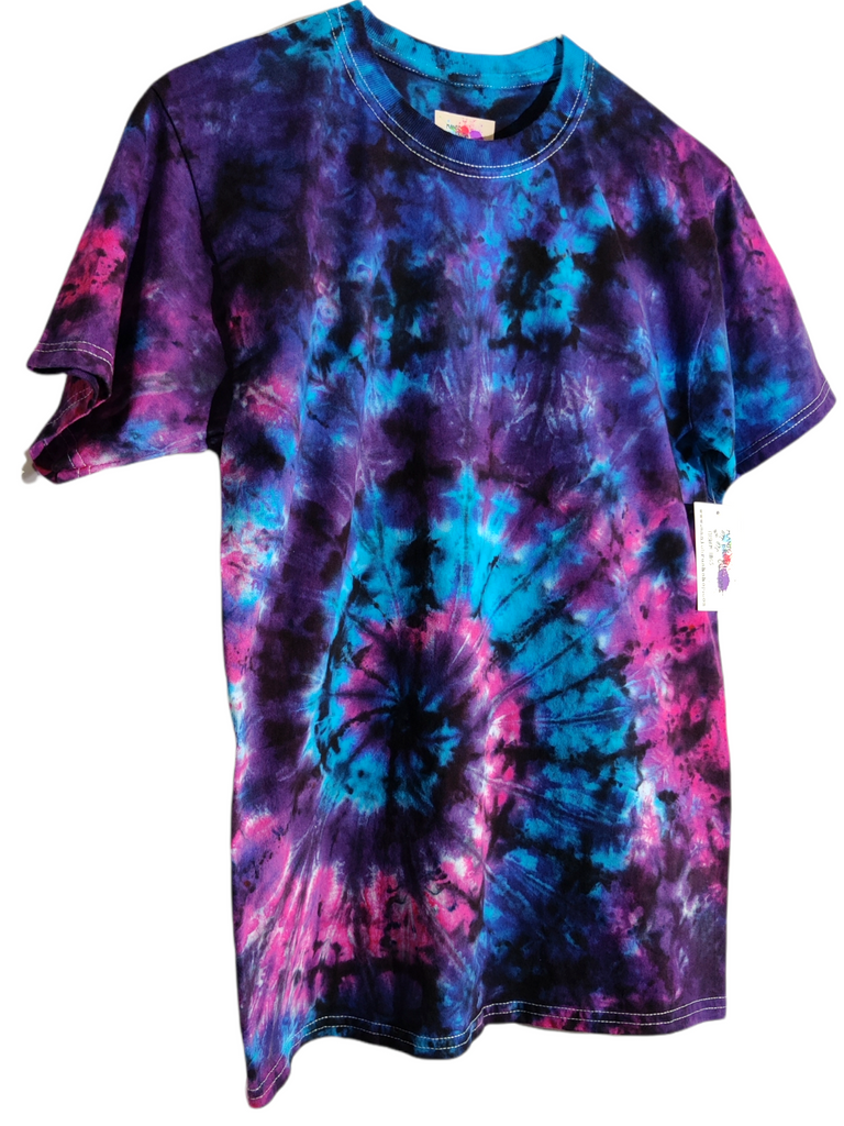 Manic Brush Customs Classic Spiral Galaxy Tie Dye T-Shirt Small