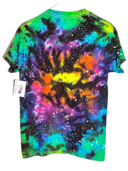 Reverse Rainbow Galaxy Tie Dye T-shirt SMALL