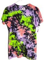 Women's Cut Interstellar Galaxy Tie Dye T-shirt MEDIUM
