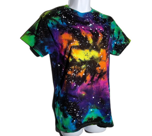 Reverse Rainbow Galaxy Tie Dye T-shirt SMALL