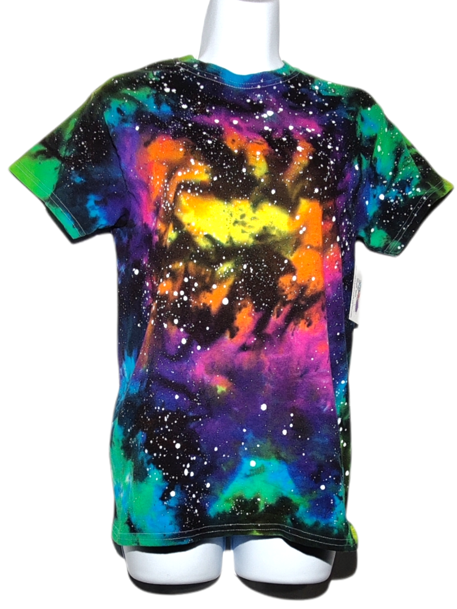 Reverse Rainbow Galaxy Tie Dye T-shirt SMALL