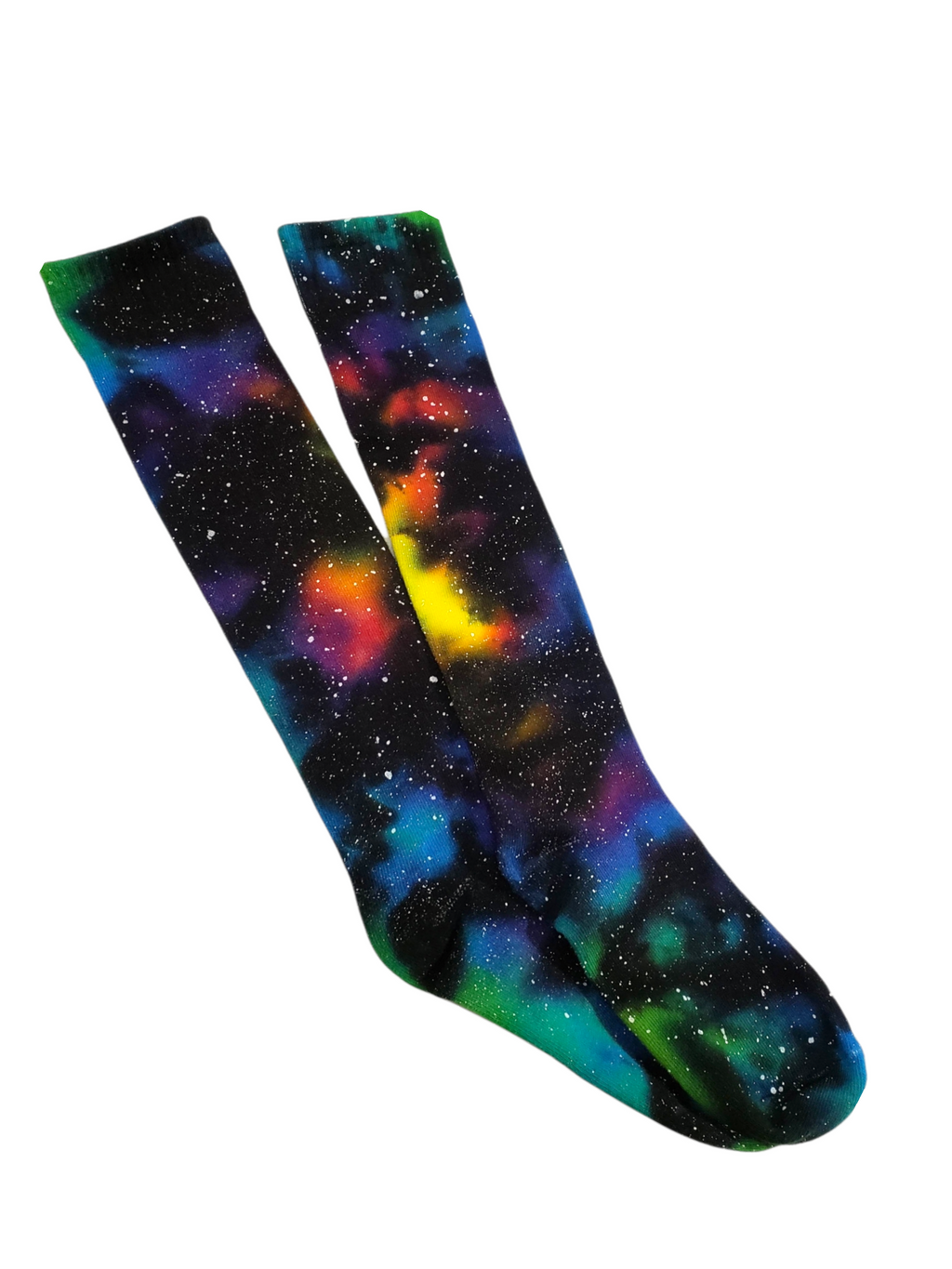 Rainbow Galaxy Tie Dye Knee High Socks