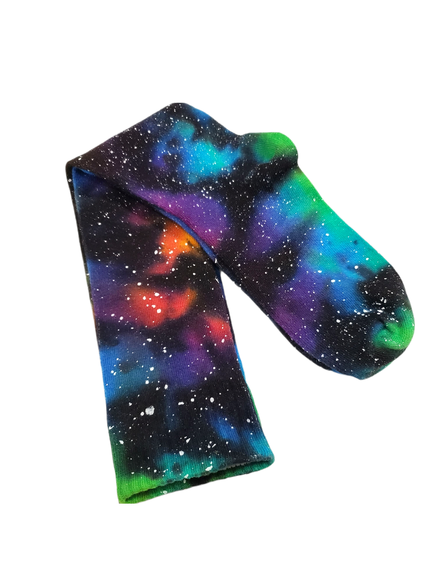 Rainbow Galaxy Tie Dye Knee High Socks