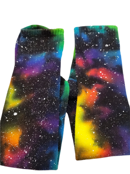 Rainbow Galaxy Tie Dye Knee High Socks