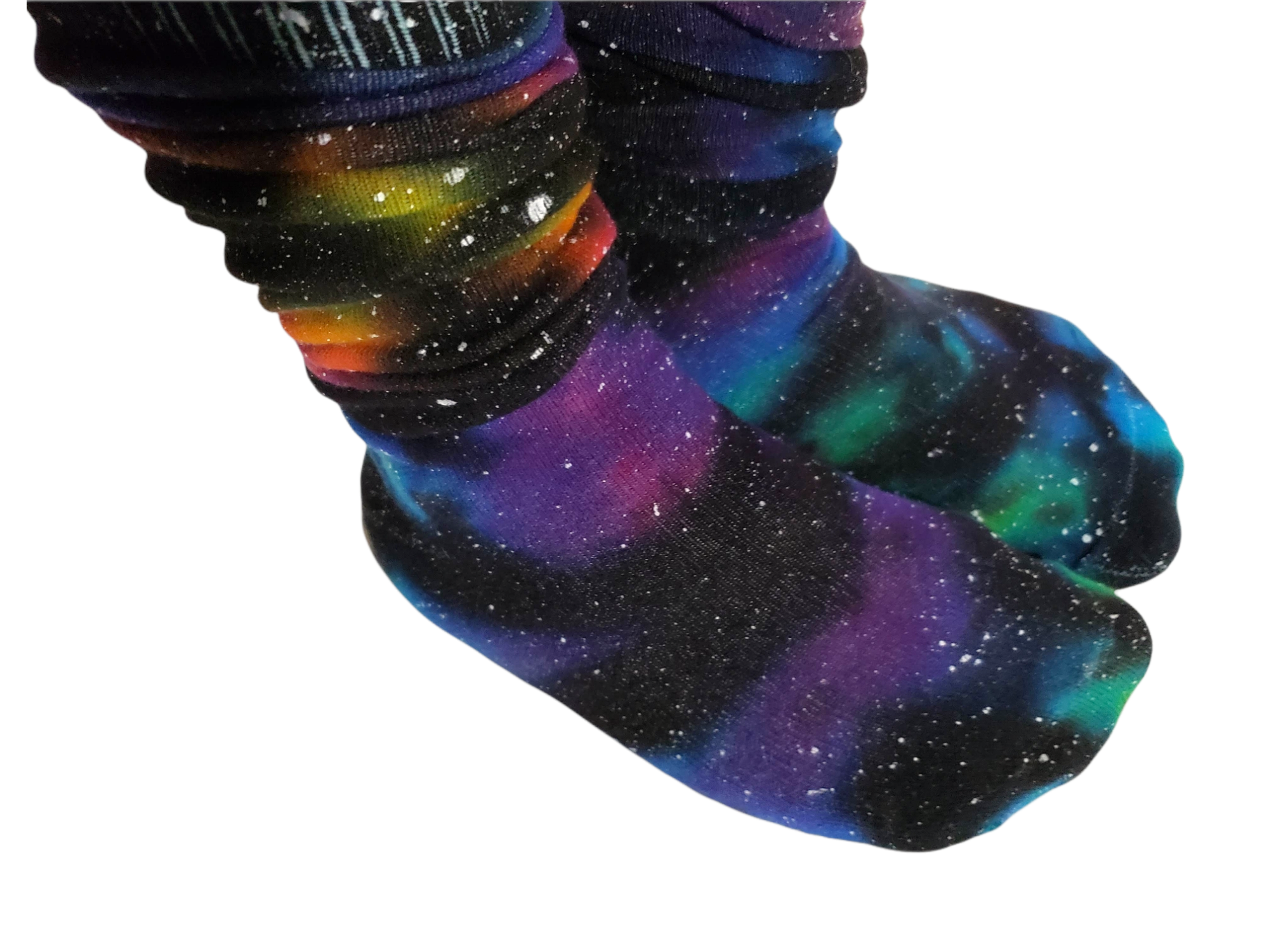 Rainbow Galaxy Tie Dye Knee High Socks
