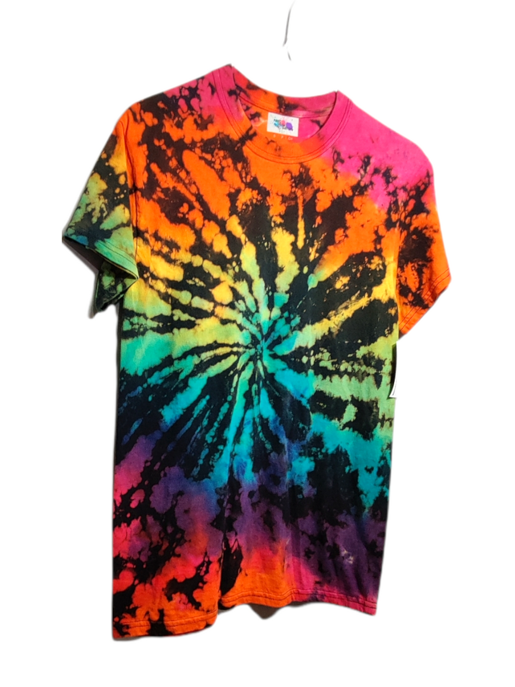 Rainbow Reverse Galaxy Tie Dye T-shirt SMALL