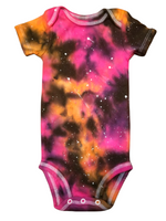 Orange pop Galaxy Tie Dye Onesie