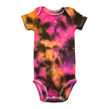 Orange pop Galaxy Tie Dye Onesie