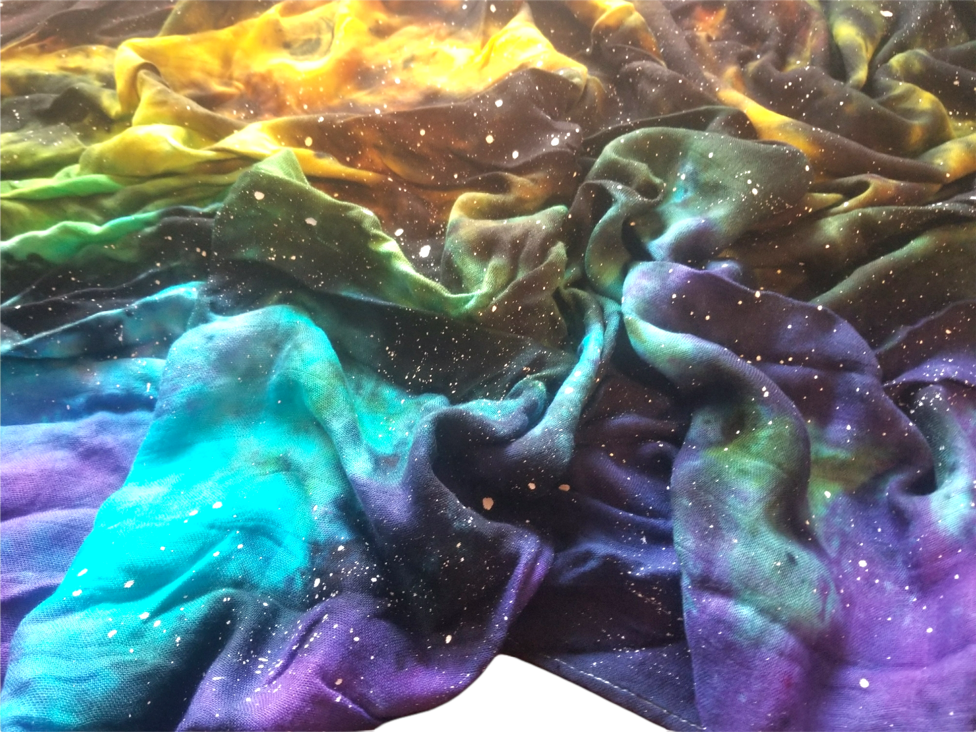 Rainbow Galaxy Bamboo Blanket ( Swaddle)