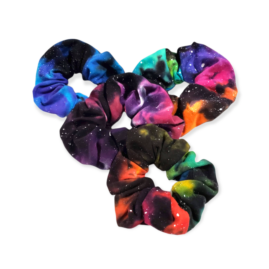 Galaxy Tie Dye Scrunchies